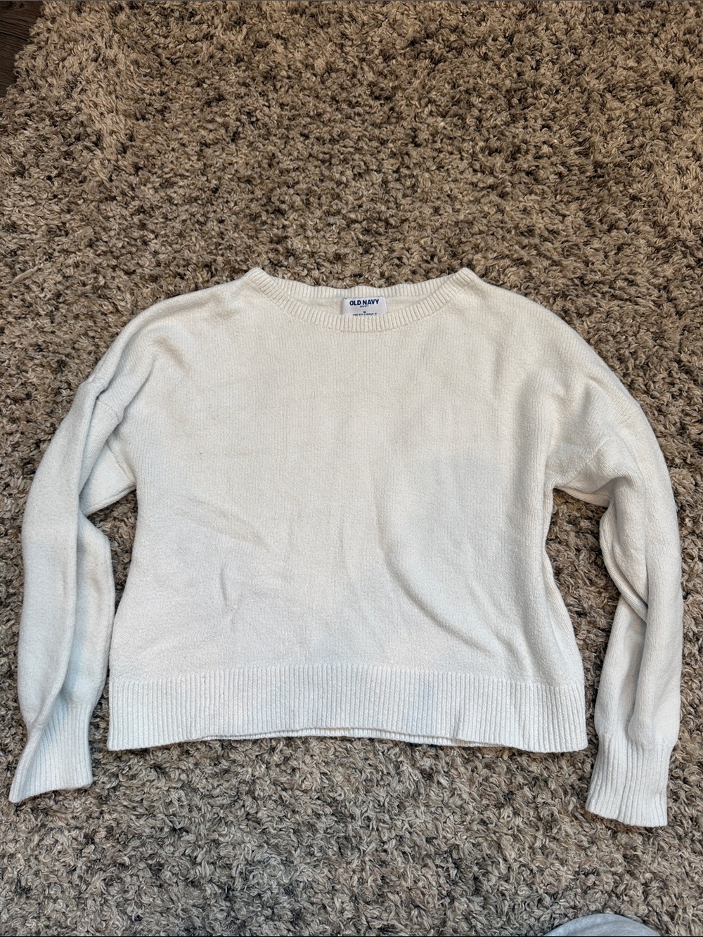 Old Navy Light Cream Scoopneck Sweater - Women's